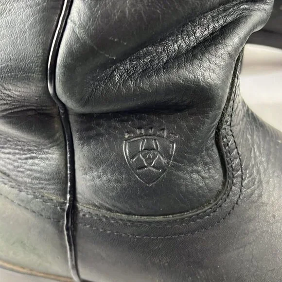 Ariat Men’s Black Leather Work Boots - Picture 2 of 14